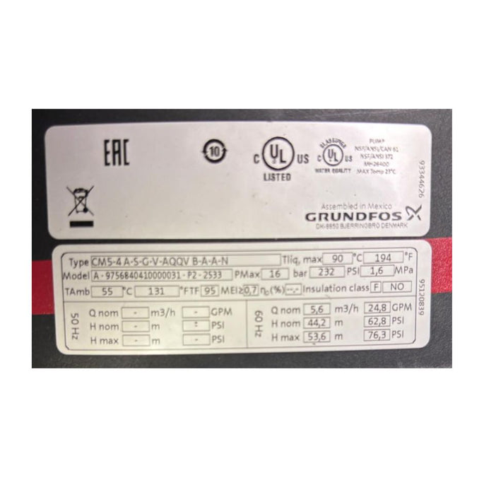 Grundfos Pump #97568404