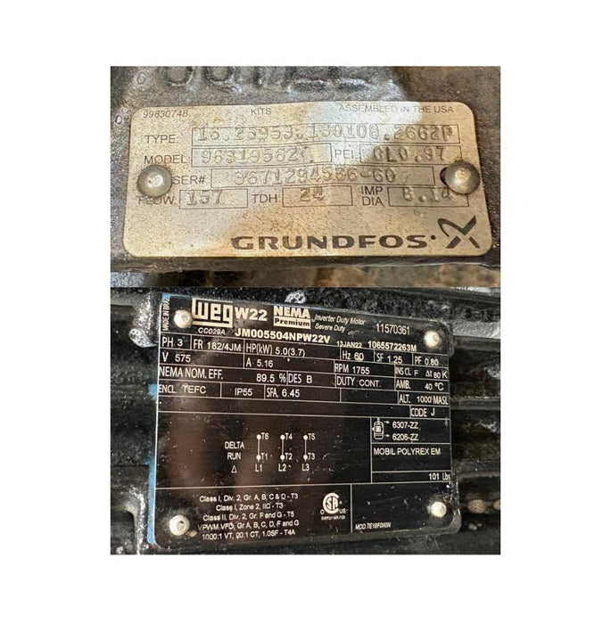 Grundfos Pump Model 96319562