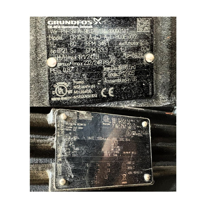 Grundfos Pump CR10-5A-CJ-A-E-HOOE-XX2