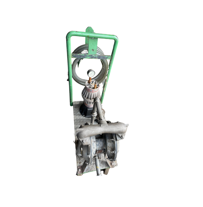 Aro Stainless Steel Diaphragm Pump With Shock Absorber on the Cart