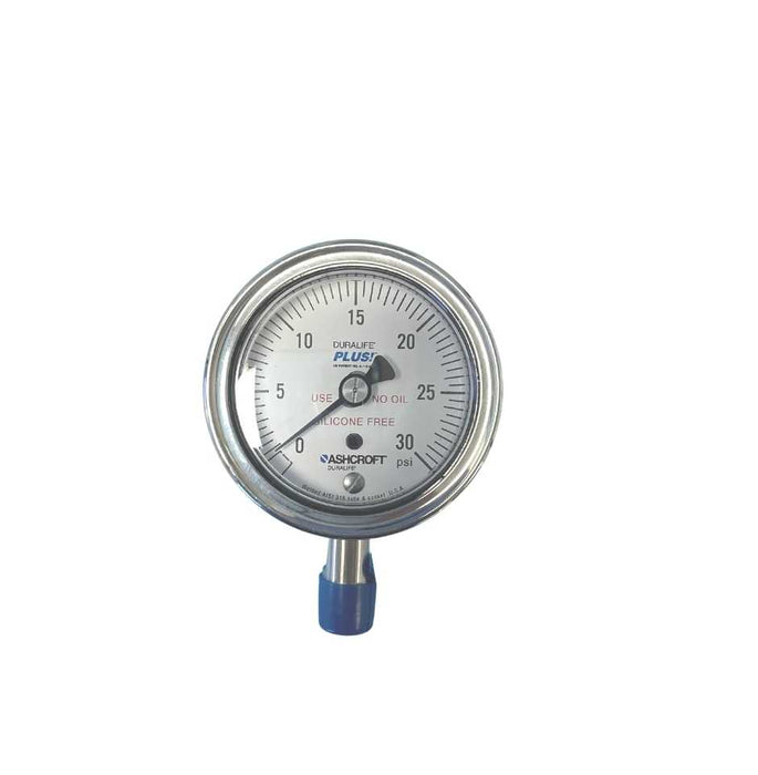 Ashcroft Duralife Plus Pressure Gauge 2.5 inch 30 PSI
