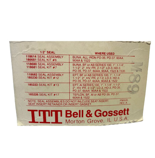 ITT Bell & Gossett Seal Kit 1/2"