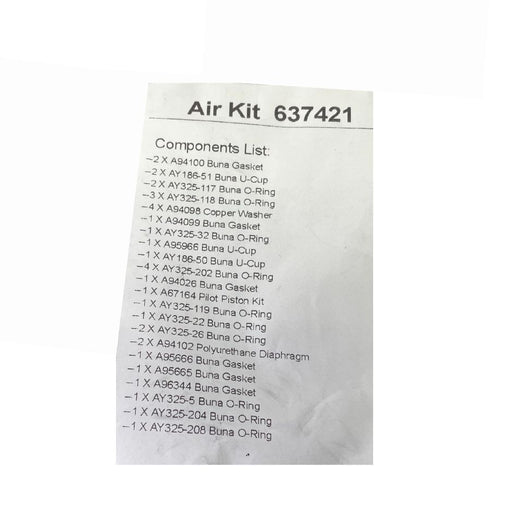 Metallic Diaphragm Pump Repair Air Kit 637421