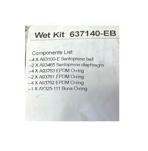 Plastic Diaphragm Pump Repair Wet Kit 637140-EB